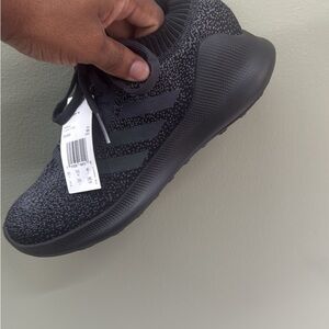 Adidas Black Patterned Sneakers